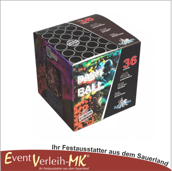 Paint Ball, 36 Schuss Batterie
